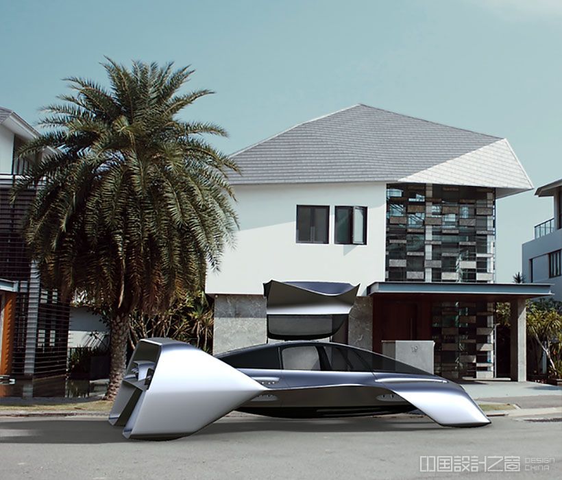 Futuristic Leo Coupe Flying Jet Car by Leo Flight