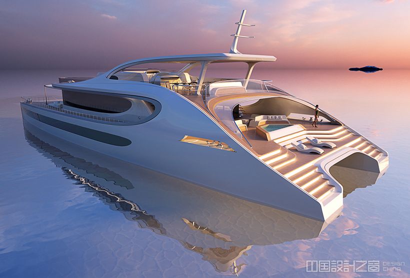 Rossinavi o<em></em>neiric Solar Catamaran by Zaha Hadid Architects (ZHA)