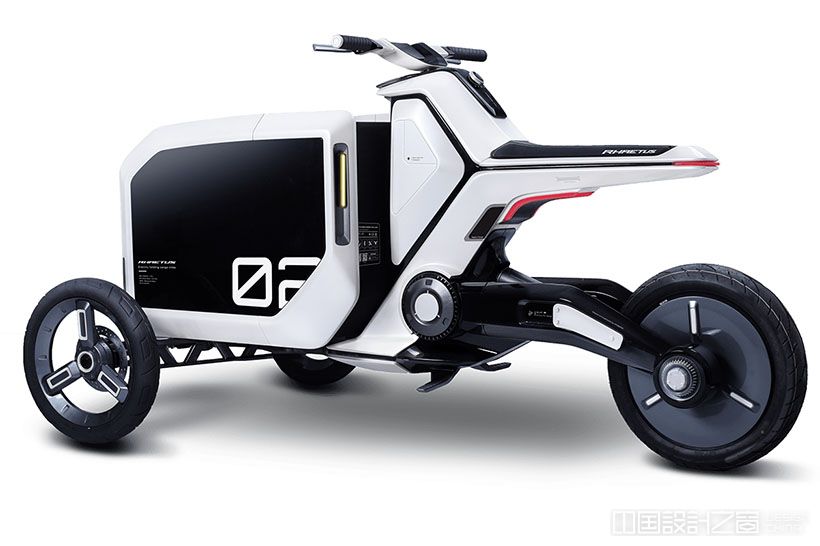 Rhaetus Electric Folding Cargo Trike by HTH Design