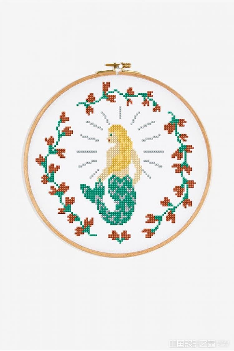 Mermaid Cross Stitch Pattern