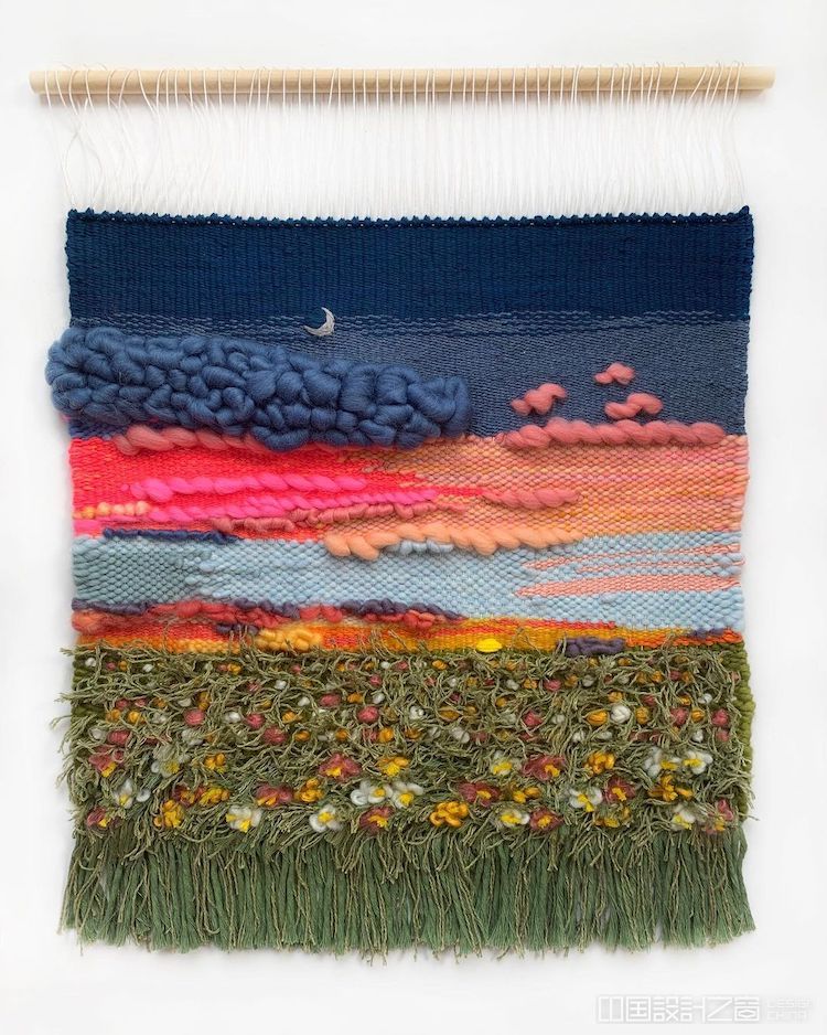 Landscape Loom Weavings by Painted Sky Textiles