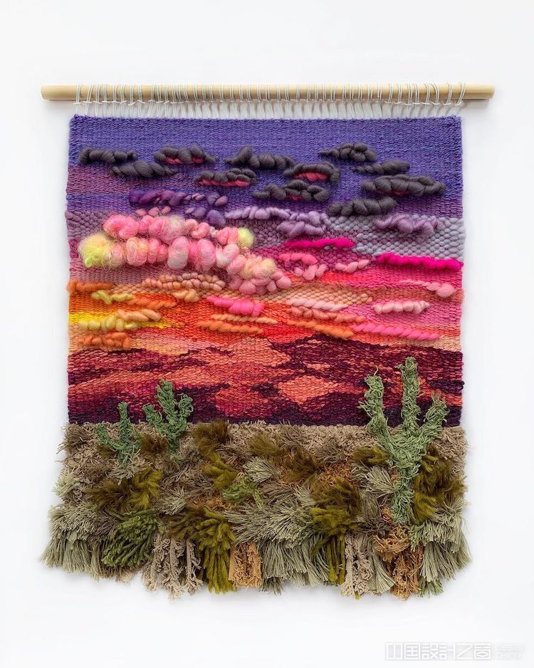 Landscape Loom Weavings by Painted Sky Textiles