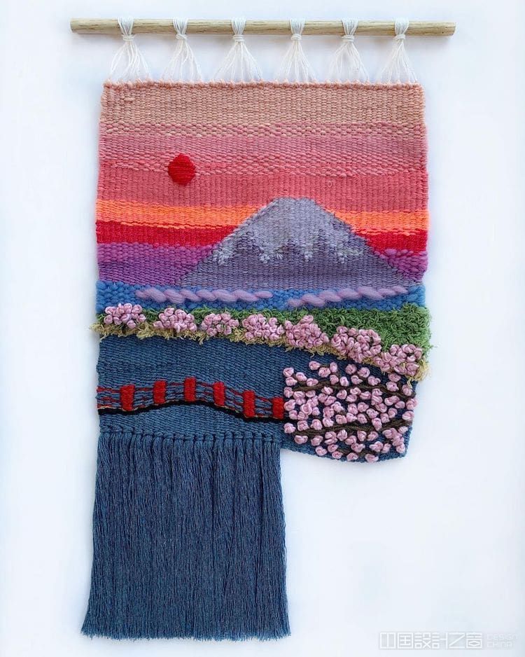 Landscape Loom Weavings by Painted Sky Textiles