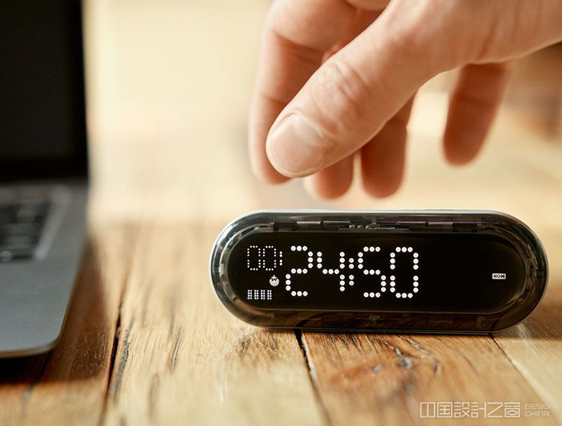 Futuristic Capsule Gravity 3in1 Device: Clock, Timer, and A Powerbank