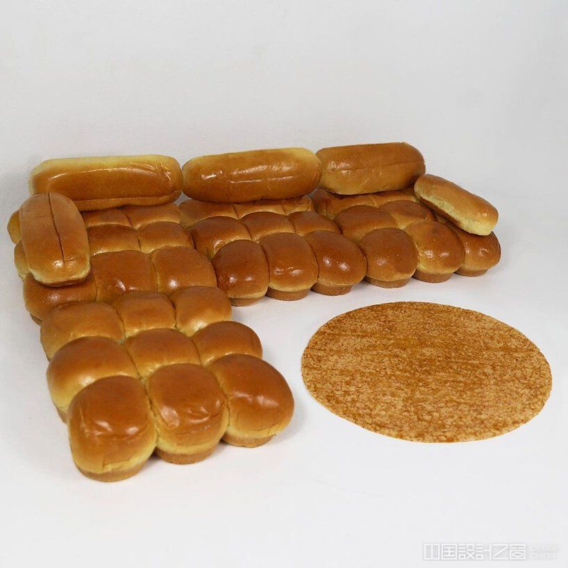 tommy cash breaks the internet with bread-roll sofa for IKEA