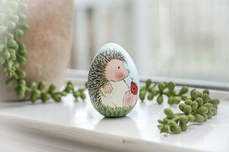 Hedgehog Easter Eggs