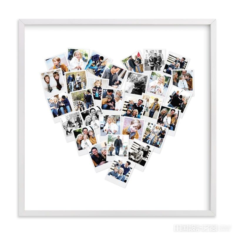 heart photo collage