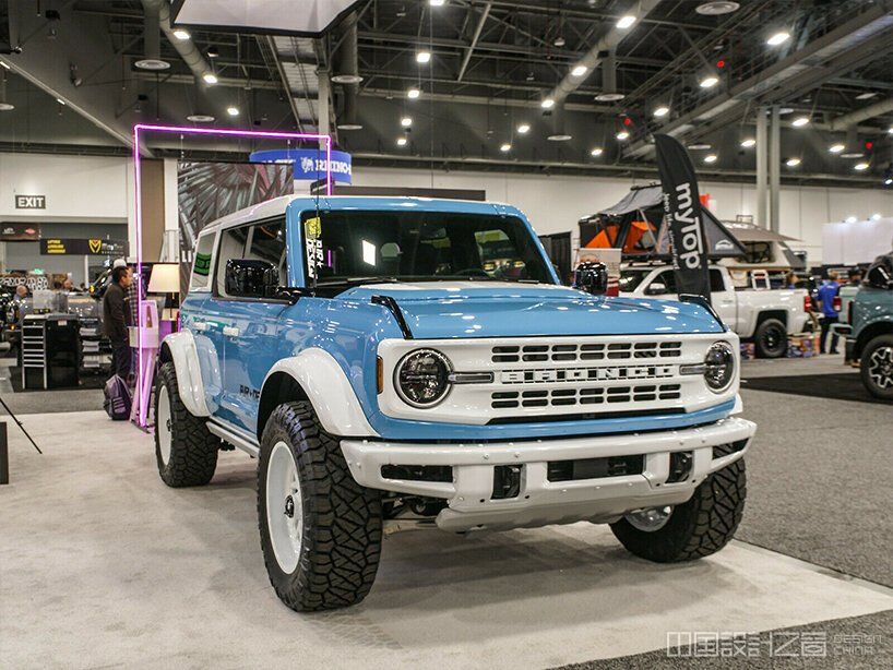 retro-inspired baby blue ford bro<em></em>nco is now on sale for $115,000
