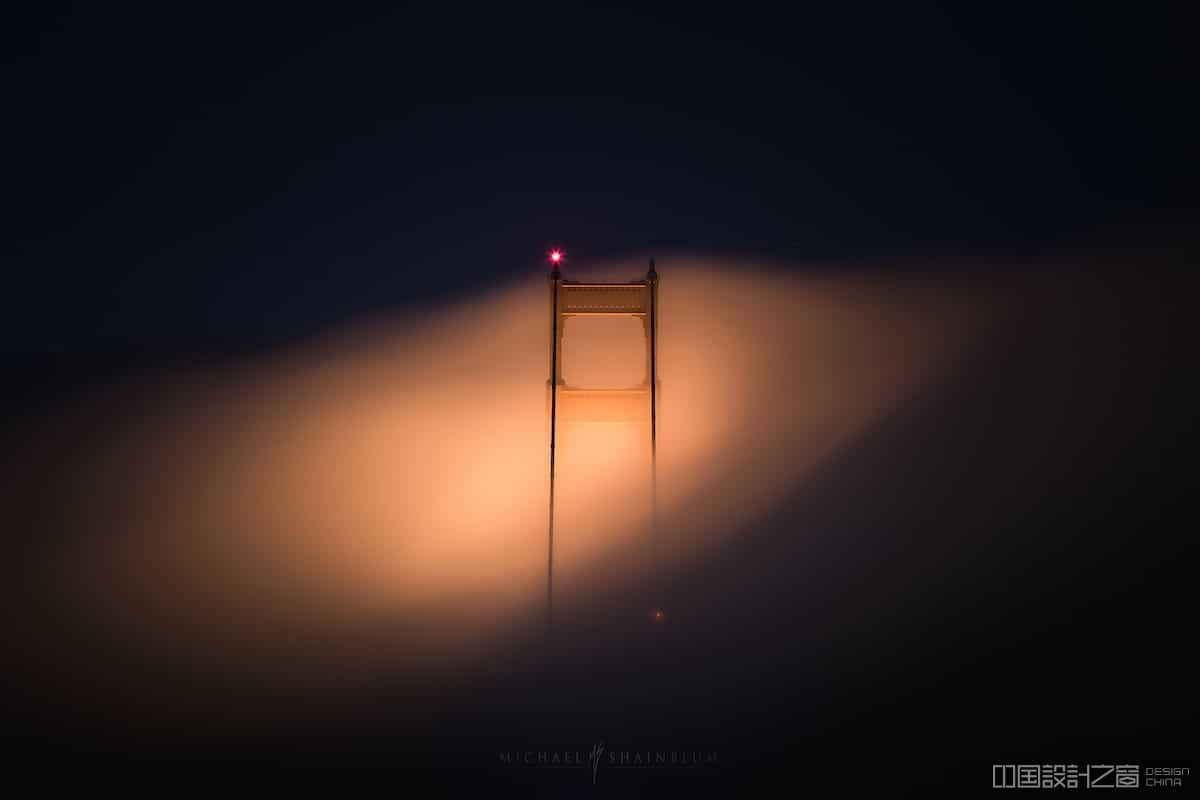 Fog Over the Golden Gate Bridge by Michael Shainblum