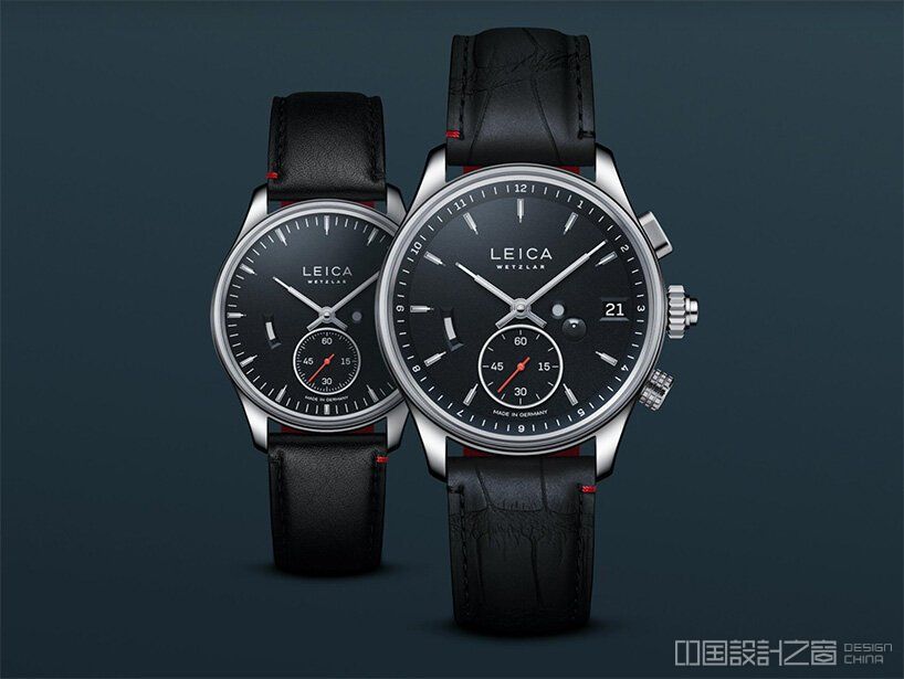 leica's new watch collection moves its famous red dot to your wrist