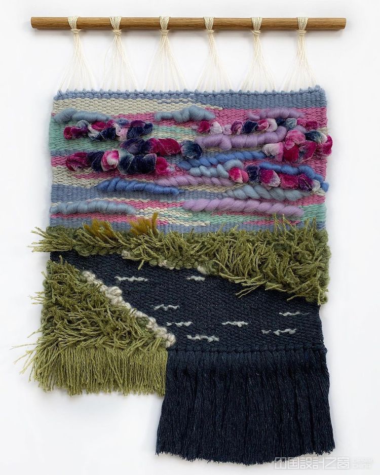 Landscape Loom Weavings by Painted Sky Textiles