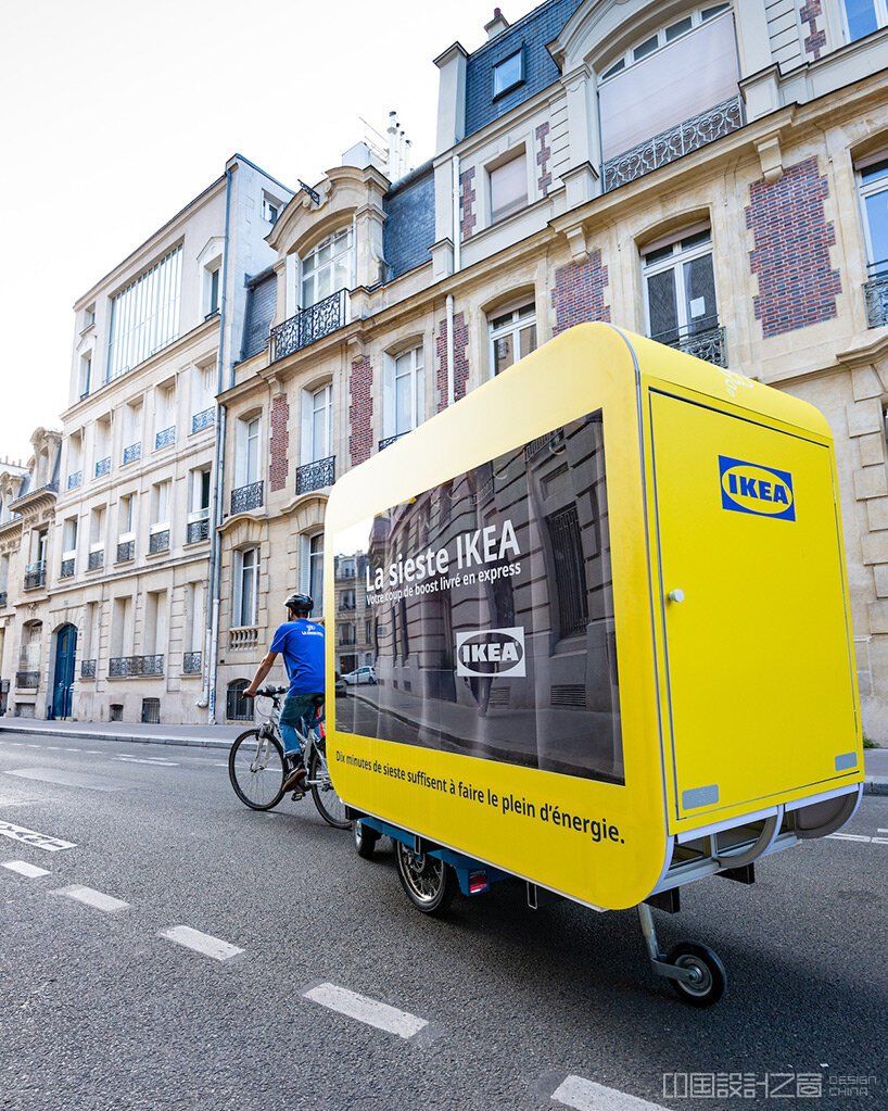 take a nap around paris in IKEA's traveling siesta pods