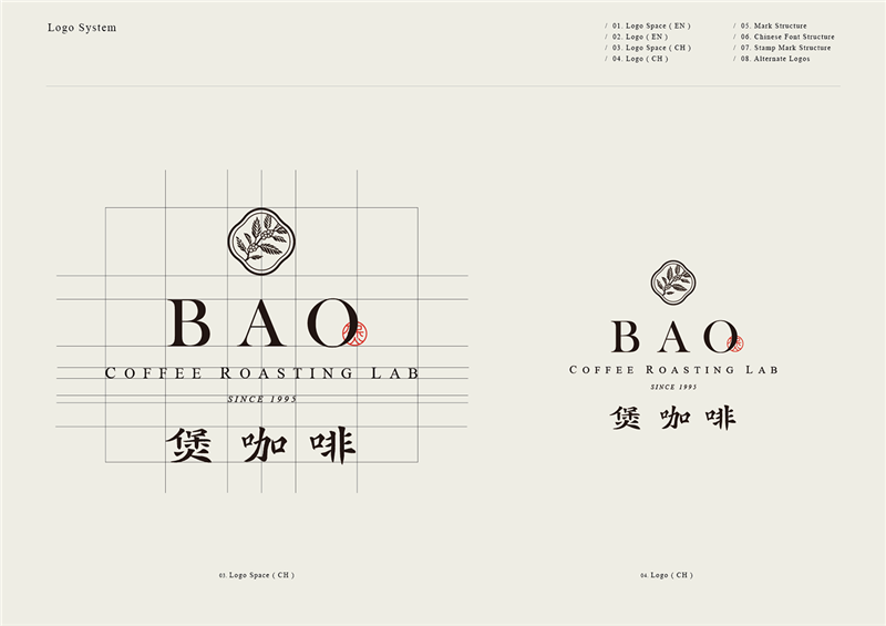 煲咖啡logo设计标准制图中文版