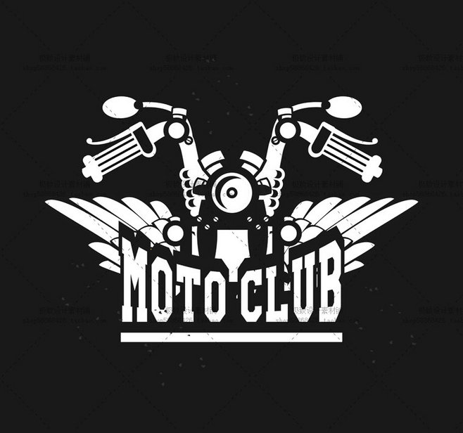 创意摩托车LOGO设计MOTOCLUB