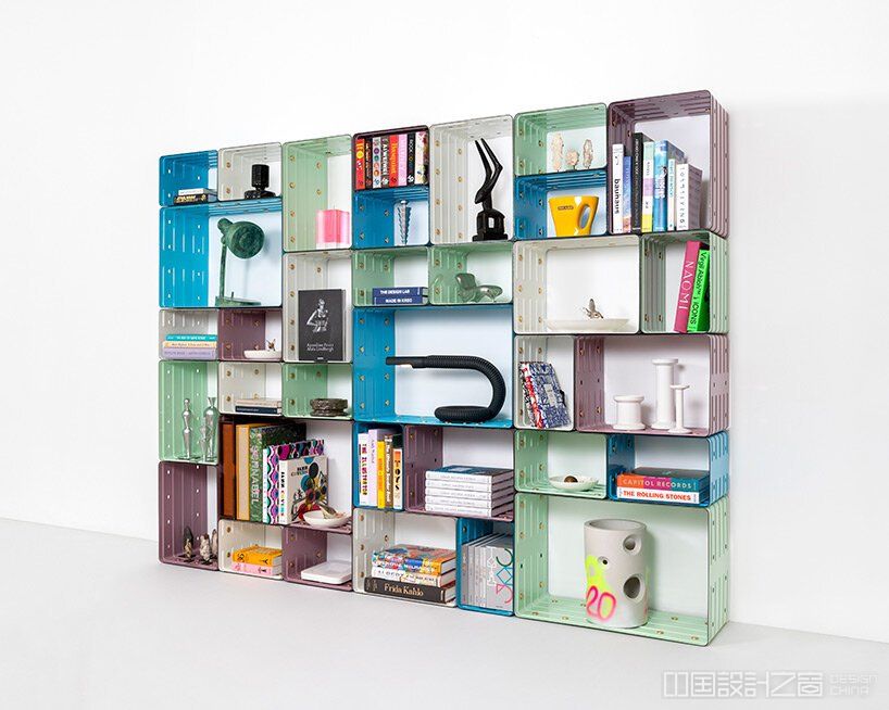 marc newson designs quobus, an enameled steel bookshelf for galerie kreo