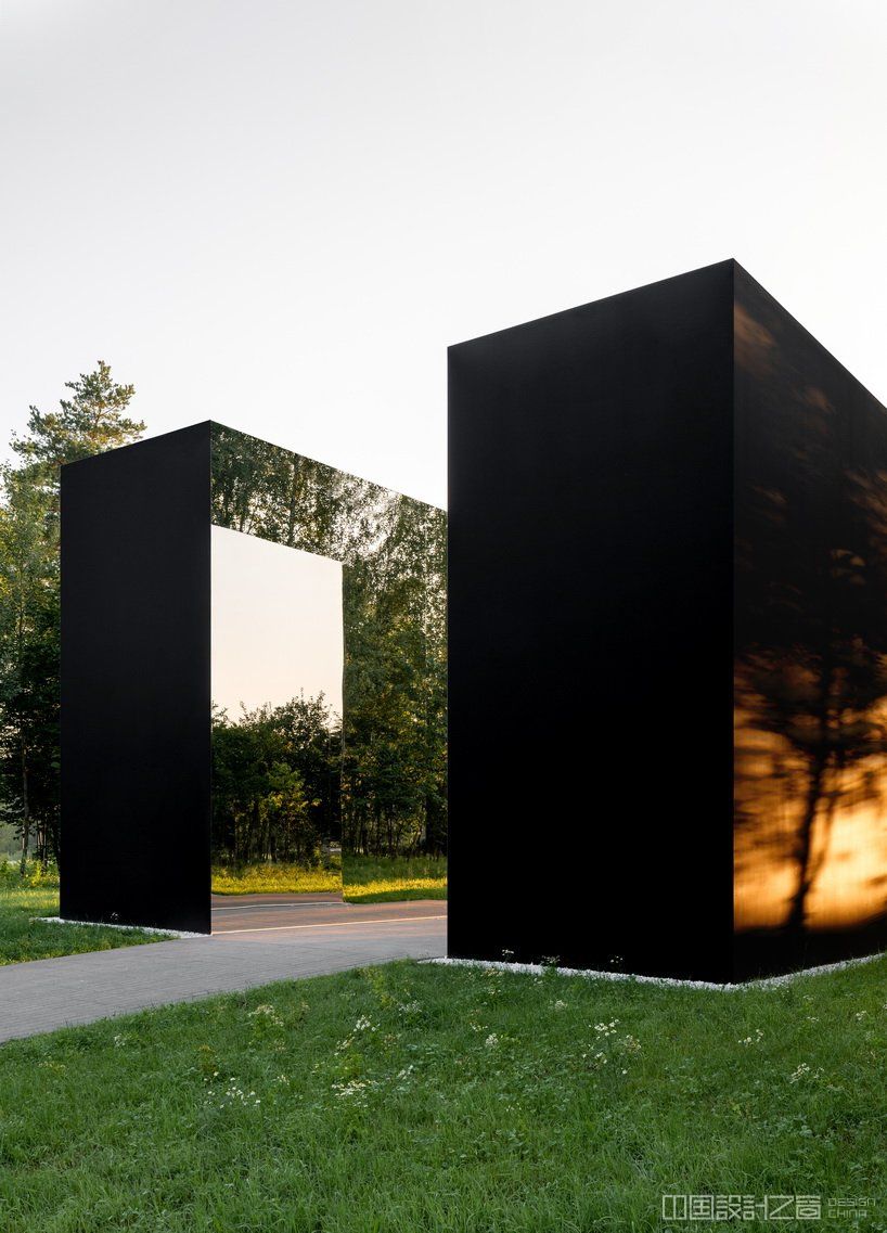 artist gregory orekhov reinterprets the black square in his new work for malevich park located in the moscow region 1