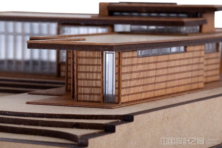 Detail of Guggenheim Museum Scale Model Kit of Frank Lloyd Wright Projects