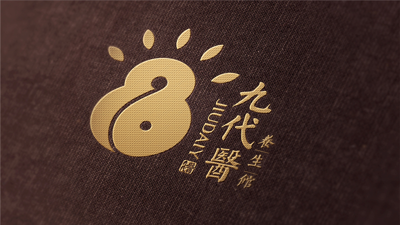 LOGO烫金刺锈效果