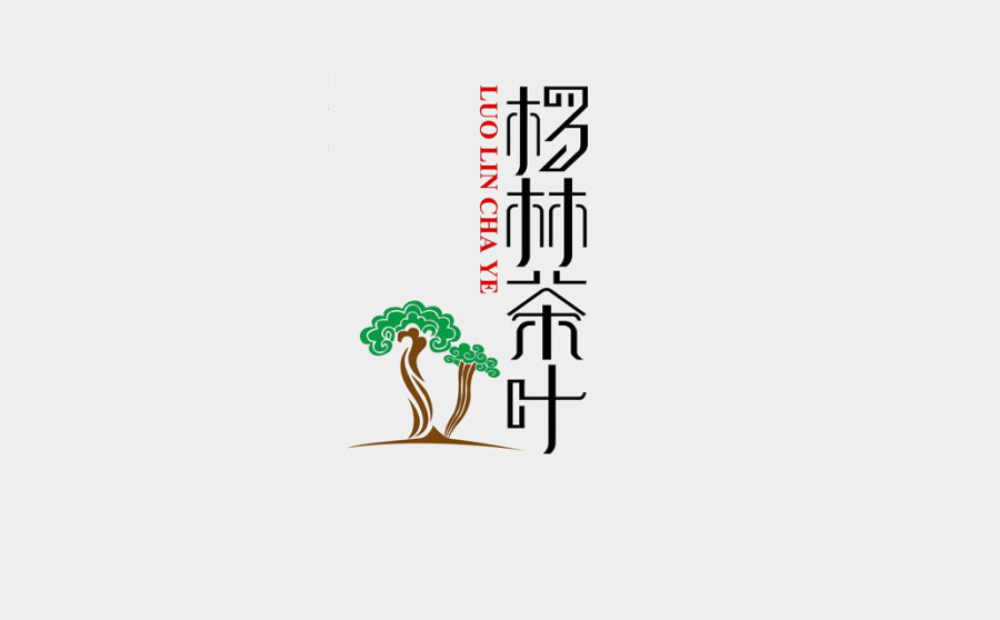 枫林茶叶LOGO设计样式4