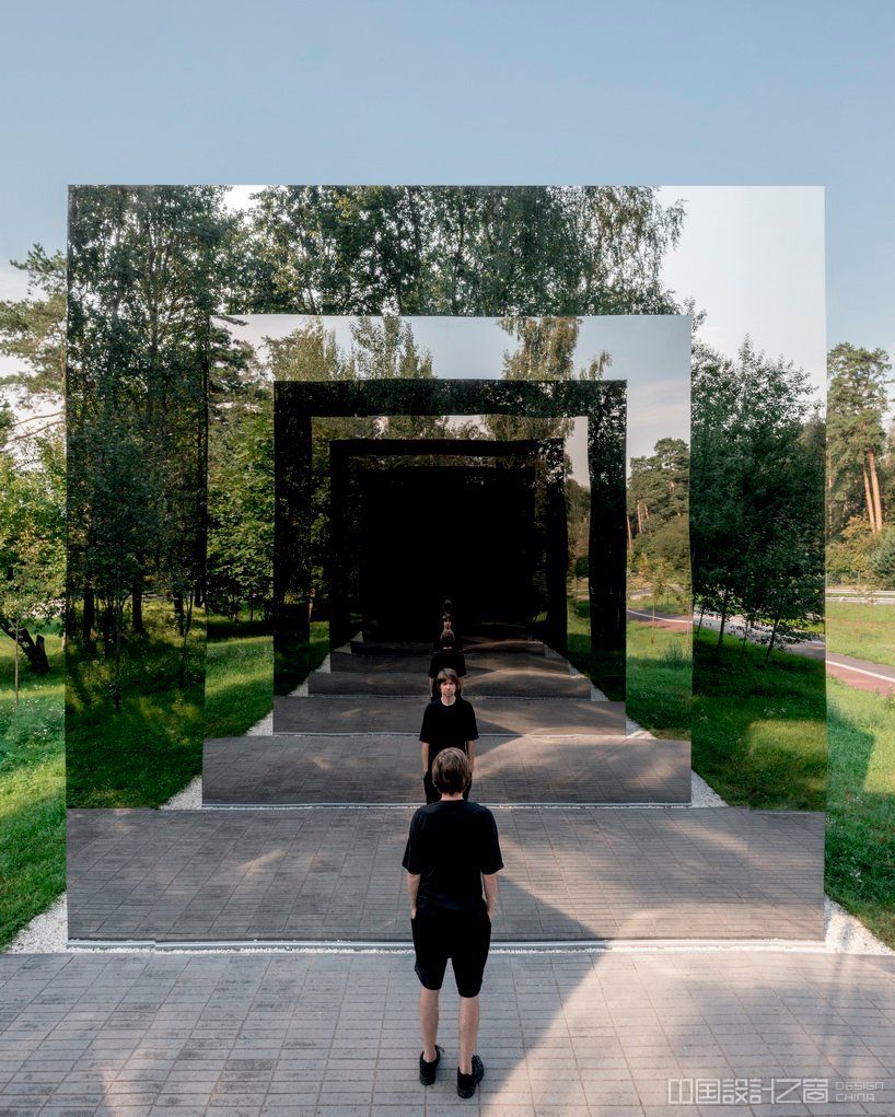 artist gregory orekhov reinterprets the black square in his new work for malevich park located in the moscow region 2