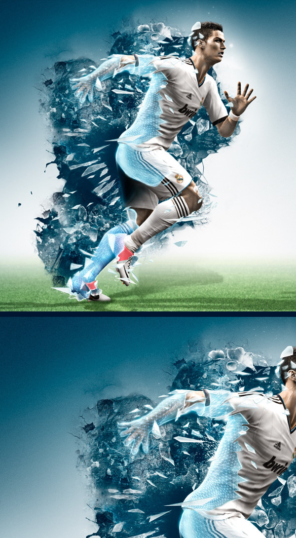 PES 2013 Photoshop and Cinema 4D Case Study