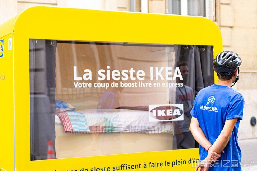 take a nap around paris in IKEA's traveling siesta pods