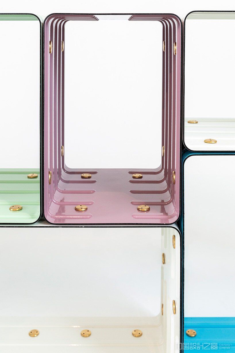 marc newson designs quobus, an enameled steel bookshelf for galerie kreo