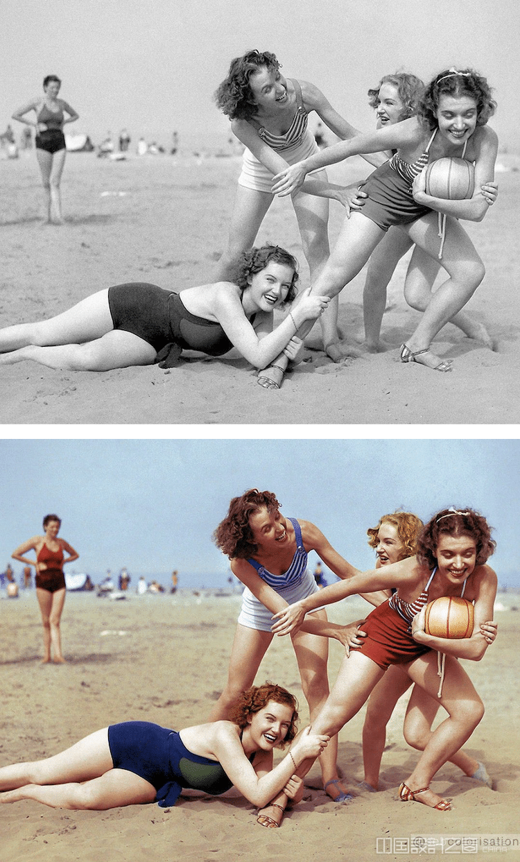 Old Black and White Photos in Color