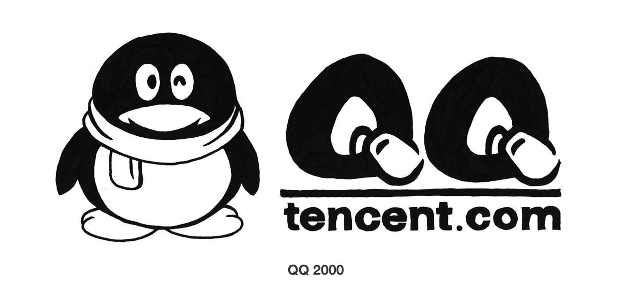 2000年腾讯QQ公司LOGO设计