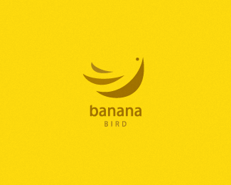 banana bird标志设计