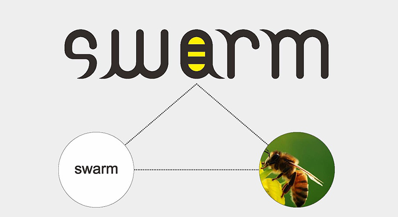 蜂群互联网公司品牌LOGO设计方案二设计内涵