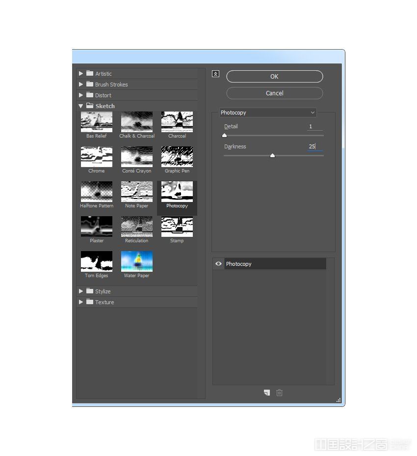 adding-sketch-photocopy-filter
