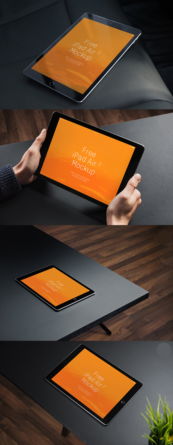 Free iPad Air 2 Mockups