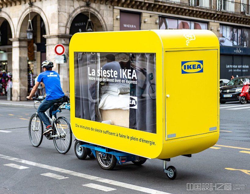 take a nap around paris in IKEA's traveling siesta pods