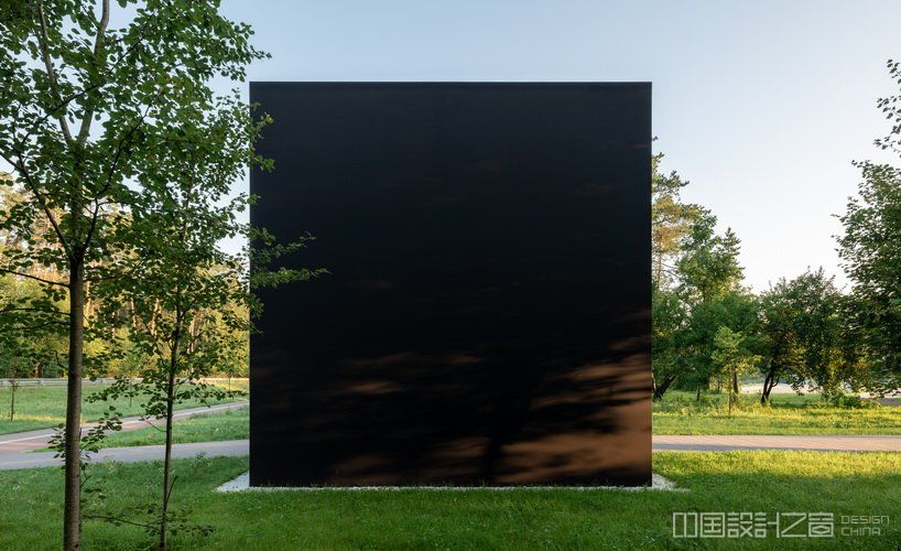 artist gregory orekhov reinterprets the black square in his new work for malevich park located in the moscow region 3