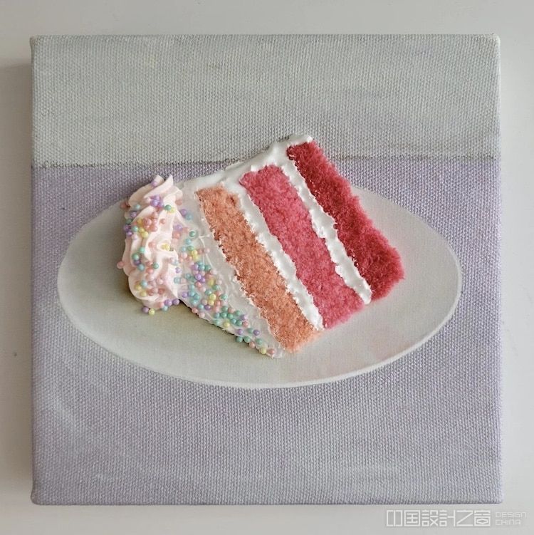 Embroidered Cake Painting by Heather Ríos