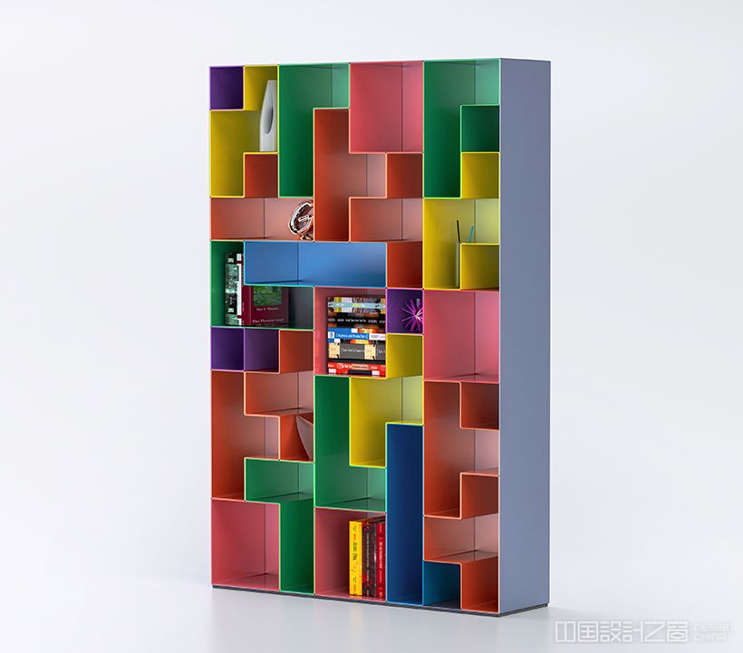 Tetris Bookcase by Fujun Wang