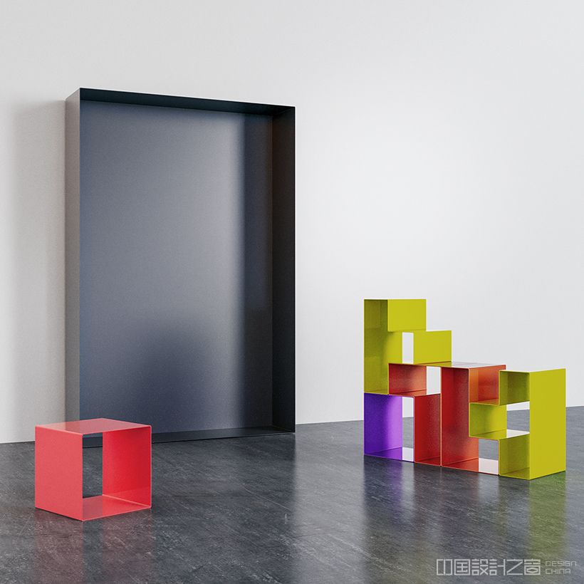 Tetris Bookcase by Fujun Wang