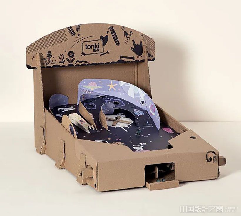 Space Travel DIY Cardboard Pinball Machine