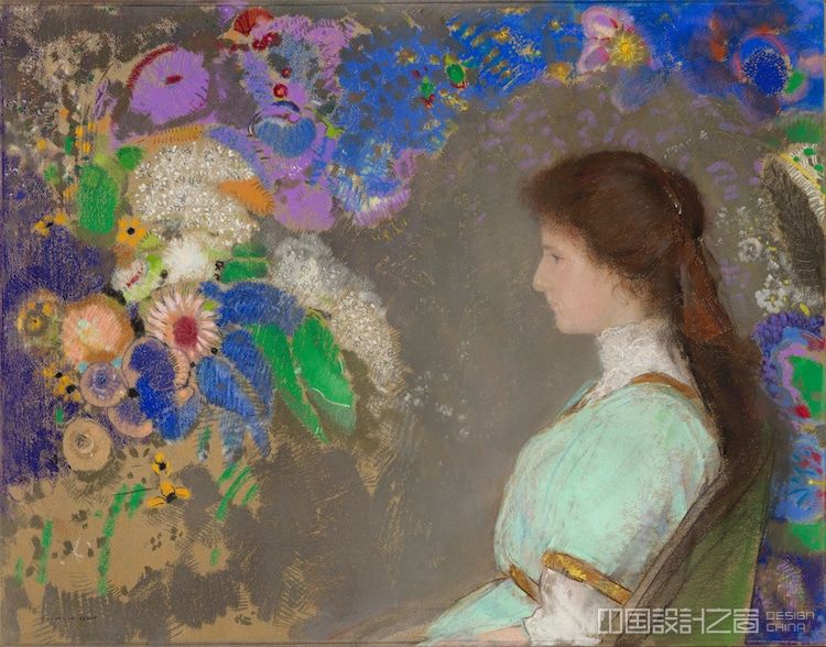 Portrait of Violette Heymann by Odilon Redon