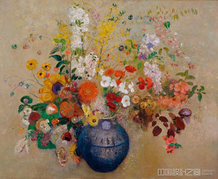 Flowers by Odilon Redon