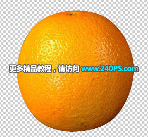 Photoshop创意合成被切开的新鲜橙子灯泡教程