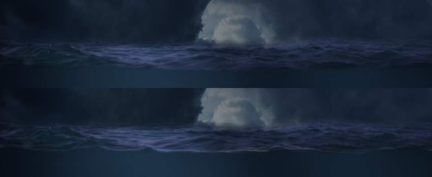 用Photoshop合成鱼和月亮超现实风格的特效图片