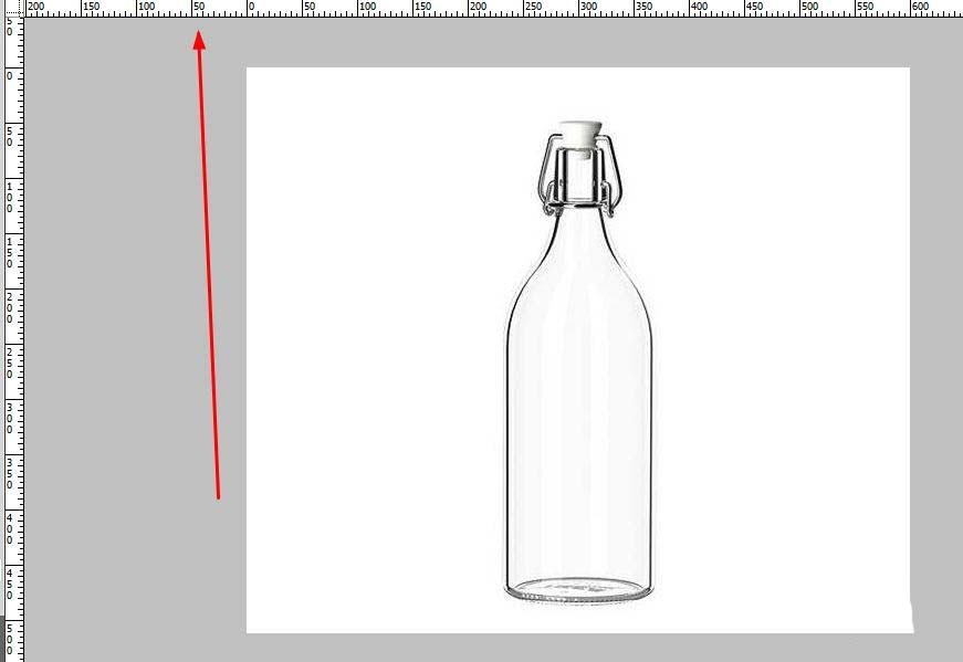 PS图片中玻璃瓶怎么标注尺寸?