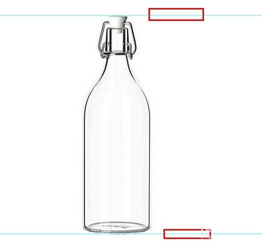 PS图片中玻璃瓶怎么标注尺寸?