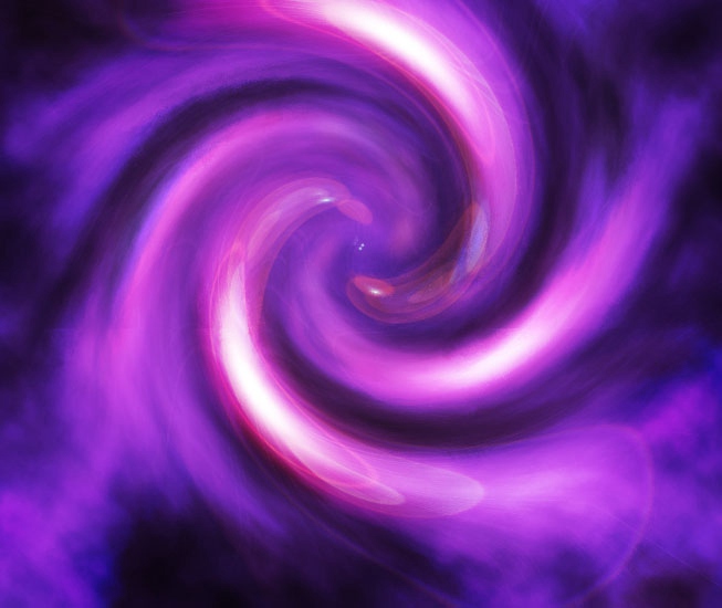 用ps制作科幻紫色旋涡效果图片的教程