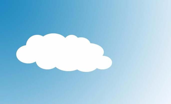 ps怎么绘制简单的白云? ps云朵的画法