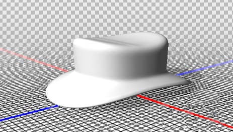 ps怎么快速建模三维立体的帽子模型?