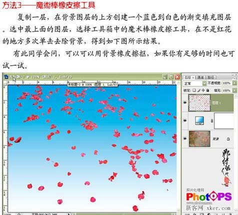 ps大师详细讲解红花抠图教程