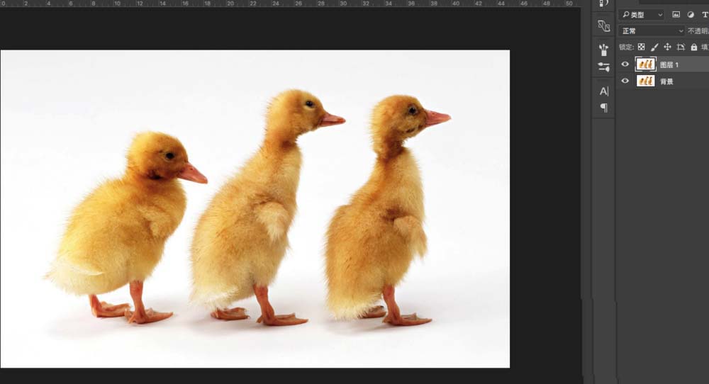 PS怎么制作小鸭子水彩剪影效果?
